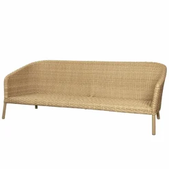 Cane-line Ocean 3-sitssoffa, stor, natur - vitgrå