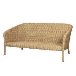 Cane-line Ocean 2-sitssoffa, stor, natur - vitgrå