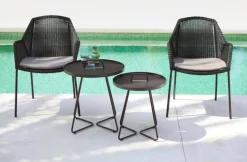 Cane-line On-the-move bord, litet, svart