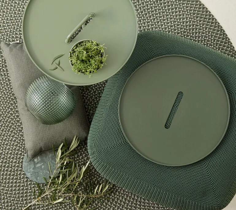 Cane-line On-the-move bord, litet, mörkgrön