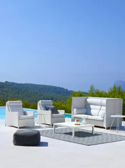 Cane-line On-the-move bord, litet, vit