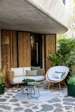 Cane-line Peacock dynset för fåtölj, ljusgrått