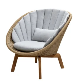 Cane-line Peacock dynset för fåtölj, ljusgrått