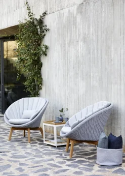 Cane-line Peacock dynset för fåtölj, ljusgrått