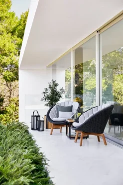 Cane-line Peacock dynset för fåtölj, ljusgrått