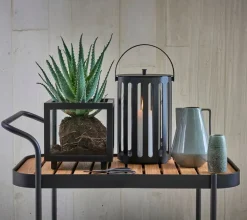 Cane-line Roll vagn, teak - lavagrå