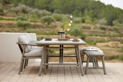 Cane-line Sticks bänk, 190 cm, brungrå