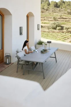 Cane-line Sticks fåtölj med dynor, brungrå - sand