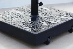 Cane-line Sunshade parasollfot med hjul, svart