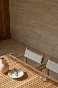 Carl Hansen & Søn AH502 Outdoor matstol med armstöd, teak