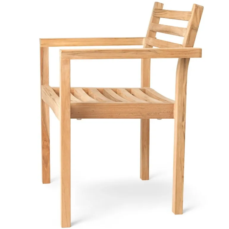 Carl Hansen & Søn AH502 Outdoor matstol med armstöd, teak