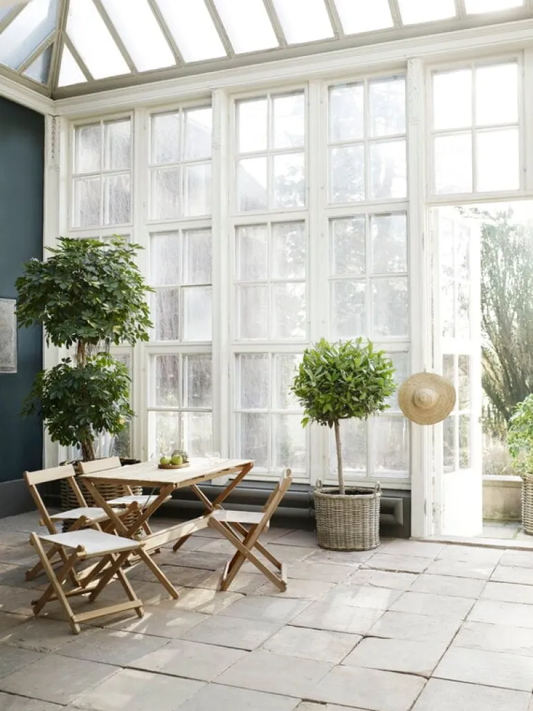 Carl Hansen & Søn BM5768 fotpall för däckstol, teak - off-white