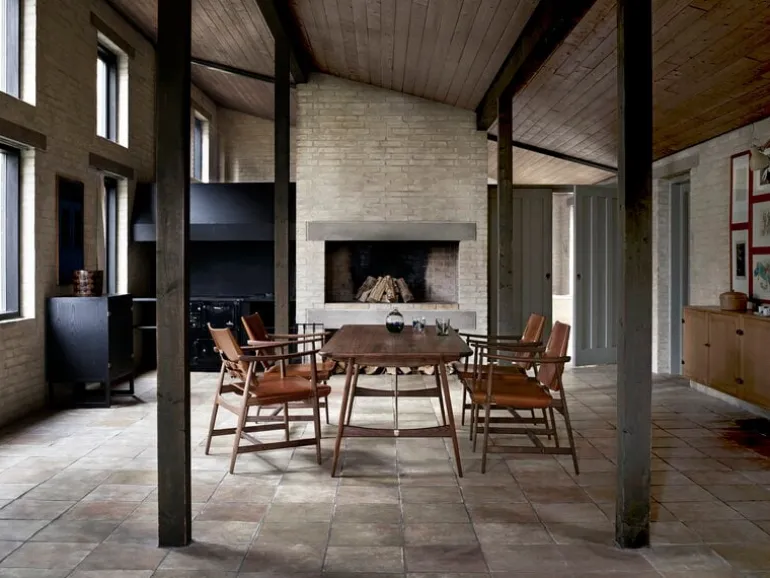 Carl Hansen & Søn BM1106 Jägarstol, oljad ek - konjakfärgat läder - mässing