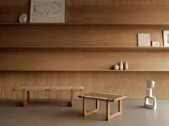 Carl Hansen & Søn BM0489L bordsbänk, lång, oljad ek - papperssnöre