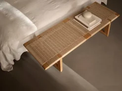 Carl Hansen & Søn BM0489L bordsbänk, lång, oljad ek - papperssnöre