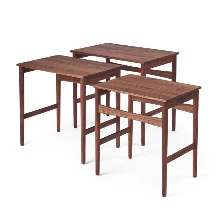 Carl Hansen & Søn CH004 Nesting Tables, oljad valnöt