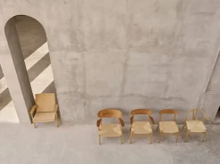 Carl Hansen & Søn CH26 stol, oljad ek - natursnöre