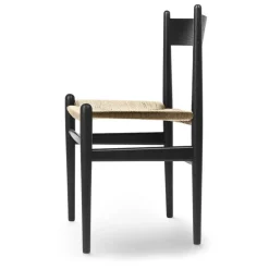 Carl Hansen & Søn CH36 stol, svart - natursnöre