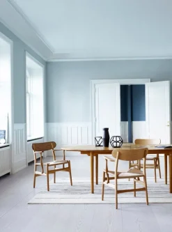 Carl Hansen & Søn CH26 stol, oljad ek och valnöt - natursnöre