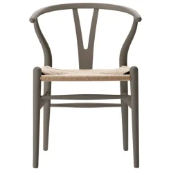 Carl Hansen & Søn CH24 Wishbone-stol, mjuk skiffer - naturlig snöre