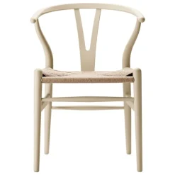 Carl Hansen & Søn CH24 Wishbone-stol, mjuk korn - naturlig snodd