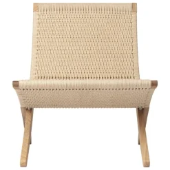 Carl Hansen & Søn MG501 Cuba loungefåtölj, oljad ek - naturlig snöre