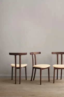 Carl Hansen & Søn OW58 T-stol, oljad valnöt - beige läder Sif 90