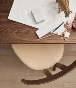 Carl Hansen & Søn OW58 T-stol, oljad valnöt - beige läder Sif 90