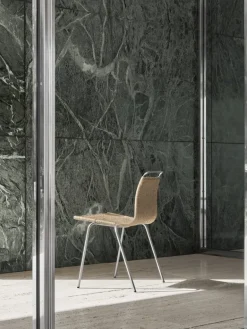 Carl Hansen & Søn PK1 stol, rostfritt stål - naturligt papperssnöre