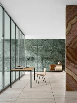 Carl Hansen & Søn PK1 stol, svart stål - naturligt papperssnöre