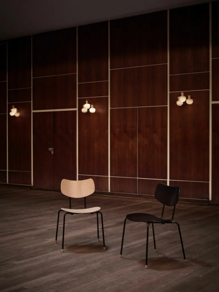 Carl Hansen & Søn VLA26T Vega stol, svart - lackerad ek