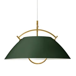 Carl Hansen & Søn Wegner pendellampa, dark green - guld