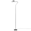 Catellani & Smith Giulietta golvlampa, silver - svart ring