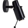 DCWéditions Biny Spot vägglampa med pinne, svart