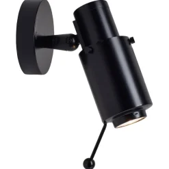 DCWéditions Biny Spot vägglampa med pinne, svart