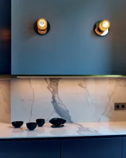 DCWéditions In The Sun 190 vägg-/taklampa, silver - guld