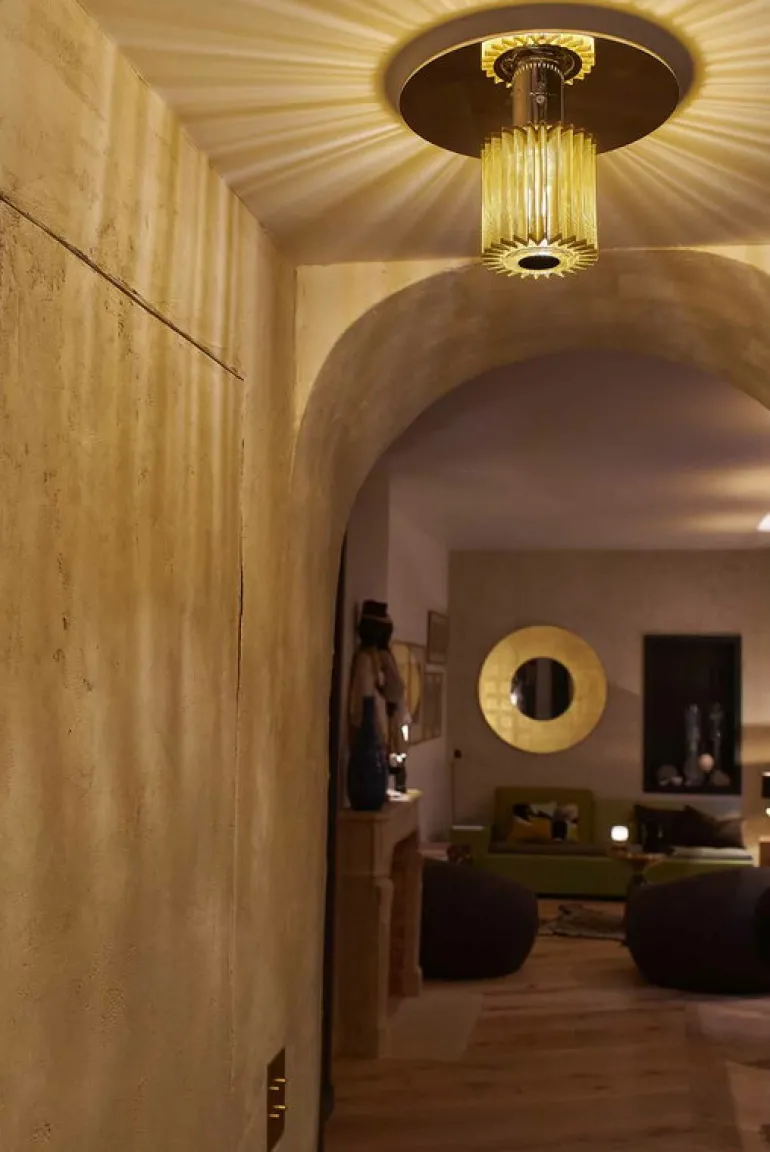 DCWéditions In The Sun 270 vägg-/taklampa, guld - guld