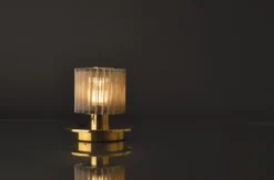 DCWéditions In The Sun bordslampa, guld - silver