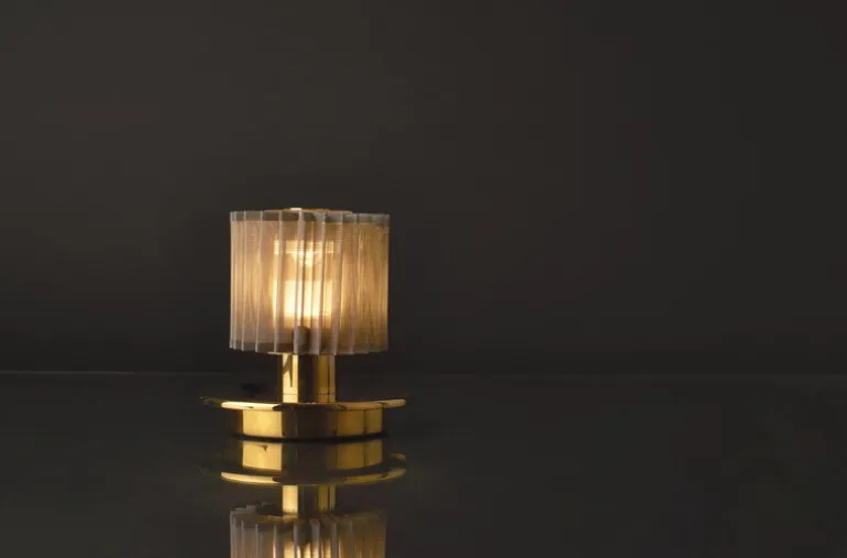 DCWéditions In The Sun bordslampa, guld - silver