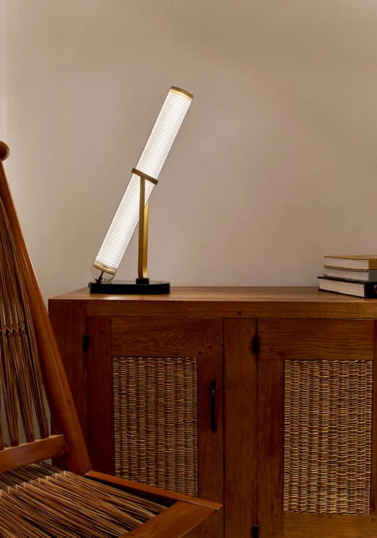 DCWéditions La Lampe Frechin bordslampa, guld - svart