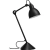 DCWéditions Lampe Gras 205 bordslampa, rund skärm, svart