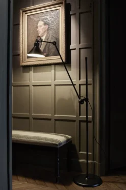 DCWéditions Lampe Gras 215 golvlampa, konskärm, svart