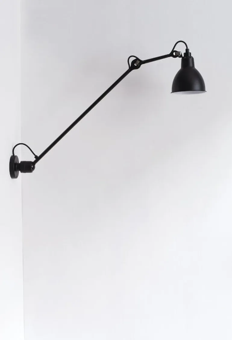 DCWéditions Lampe Gras 304 L 60 lampa, rund skärm, svart