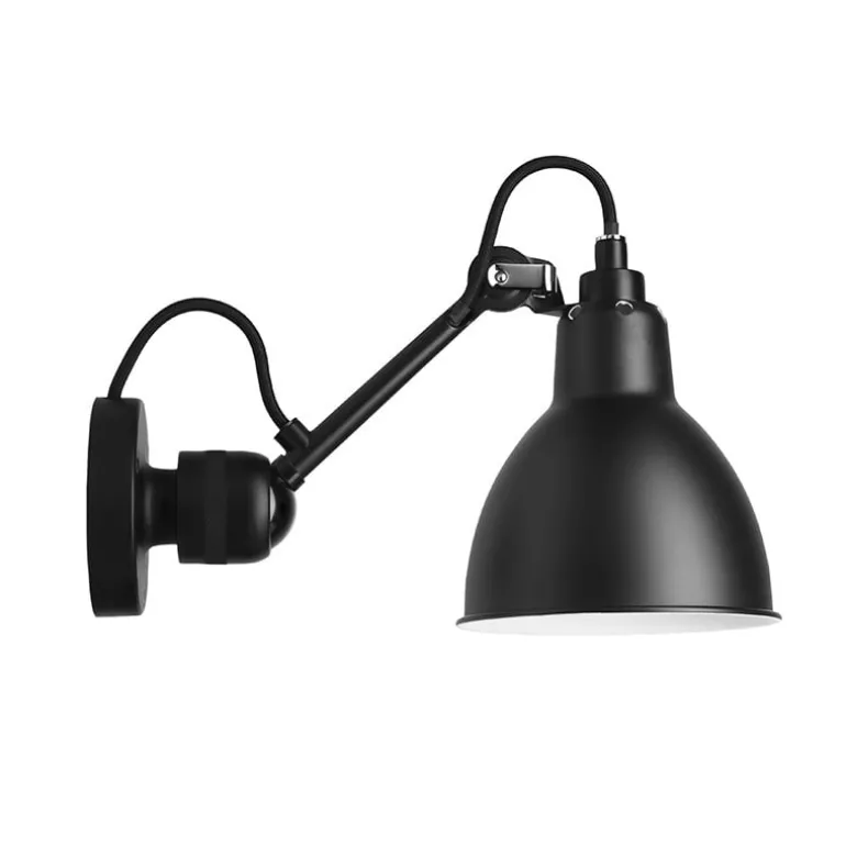DCWéditions Lampe Gras 304 lampa, rund skärm, svart