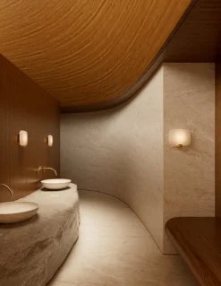 DCWéditions Light Me Tender Horizontal vägglampa, mässing