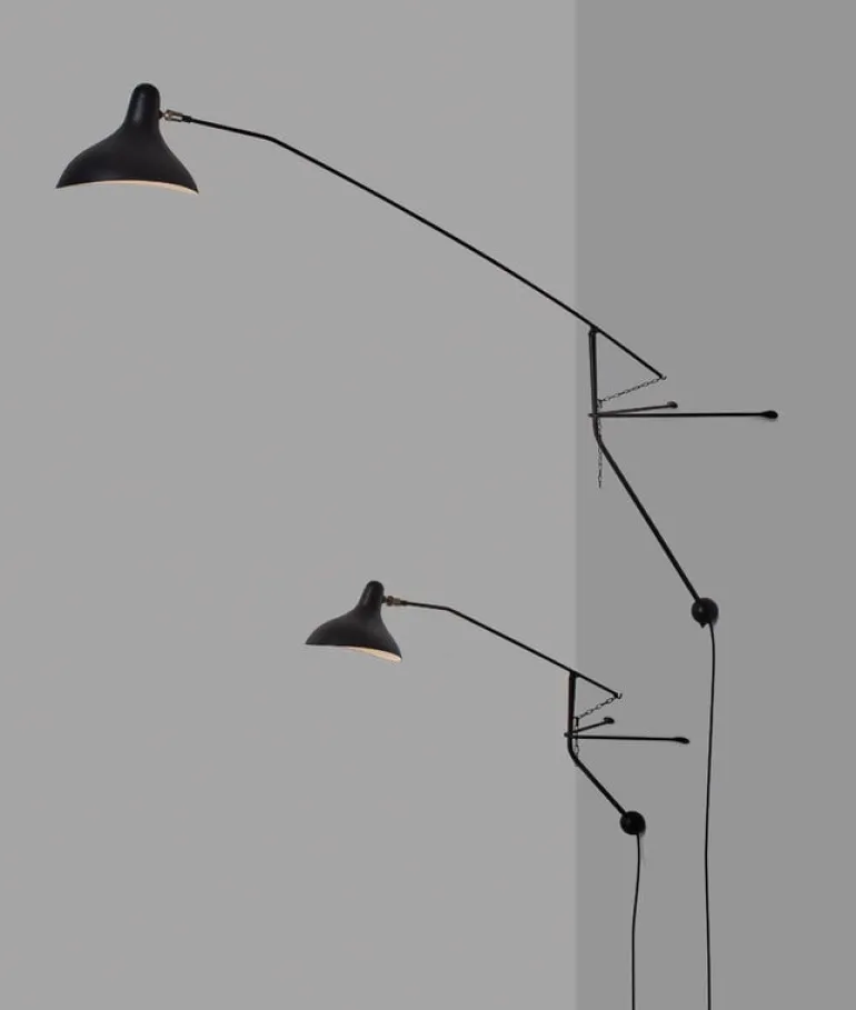 DCWéditions Mantis BS2 Mini vägglampa, svart