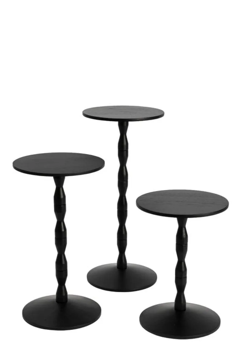 Design House Stockholm Pedestal sidobord, svart
