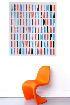 Design Letters Arne Jacobsen träbokstav, svart A–Ö