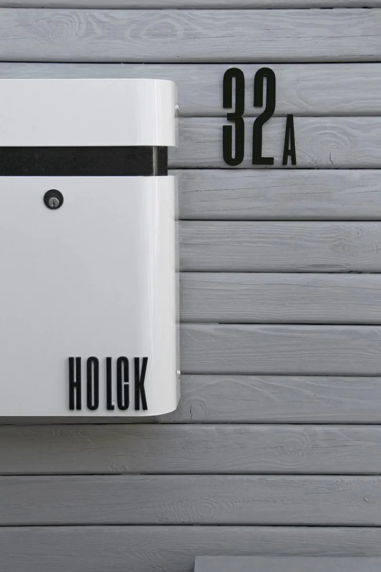 Design Letters Arne Jacobsen träbokstav, svart A–Ö