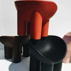 Driade Roly Poly fåtölj, rött tegel